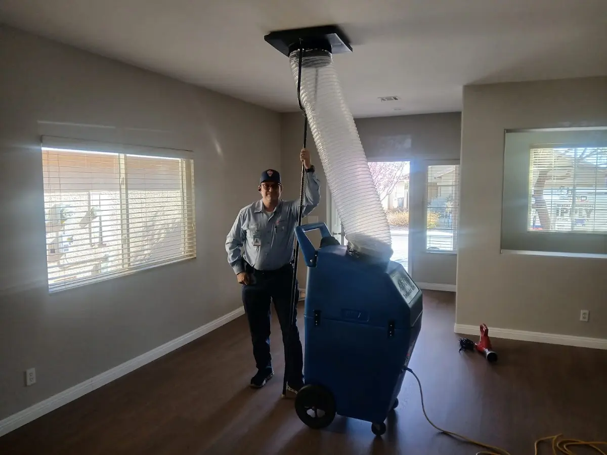 Professional Dryer Vent Cleaning work inside a Channelview home